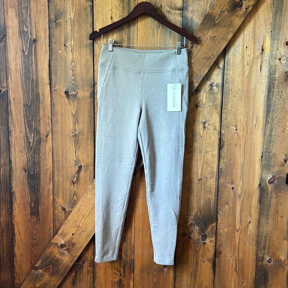 ATHLETA Women’s Size S “Delancey Skyline Herringbone Tight” NWT